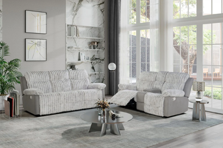 A living room with two couches and a coffee table.