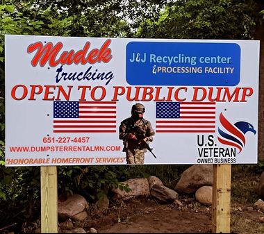 Open to public dump billboard