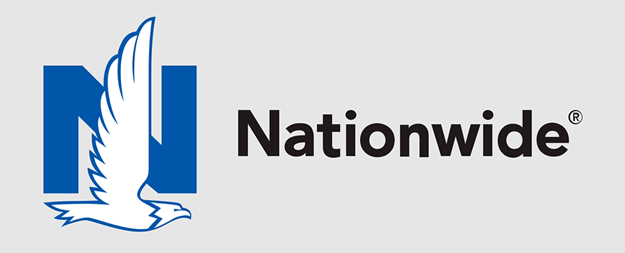 Nationwide insurance logo with a blue