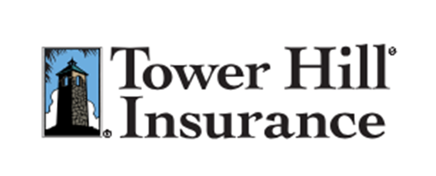 Tower Hill Insurance logo with a tower icon and company name.