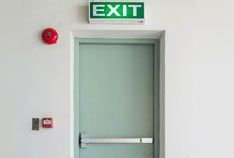 Exit door