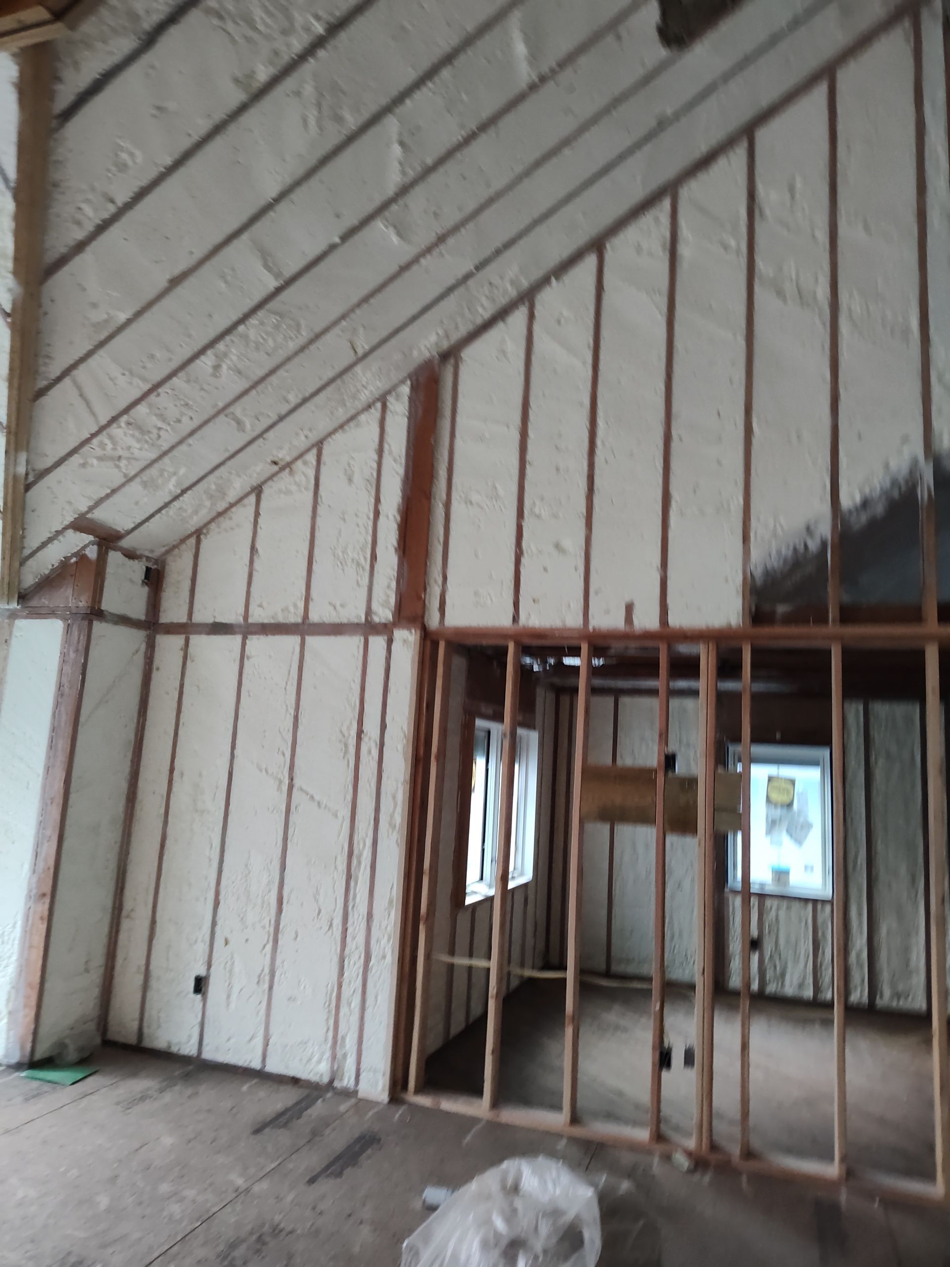 A room with a lot of foam on the walls