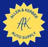Allen & Kerber Auto Supply logo: Yellow starburst with "Allen & Kerber" and "Auto Supply" text, and "AK" initials.