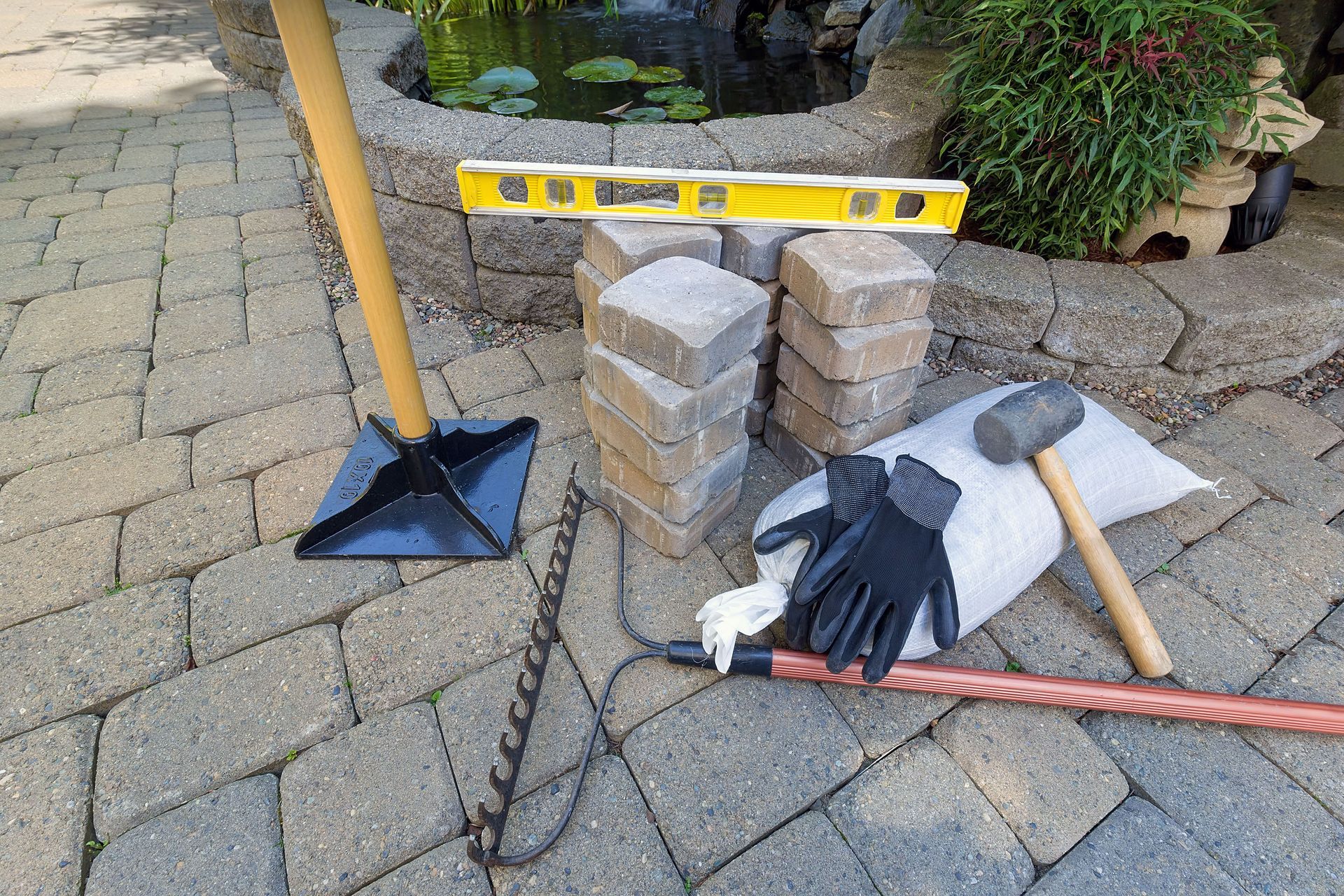hardscape installation