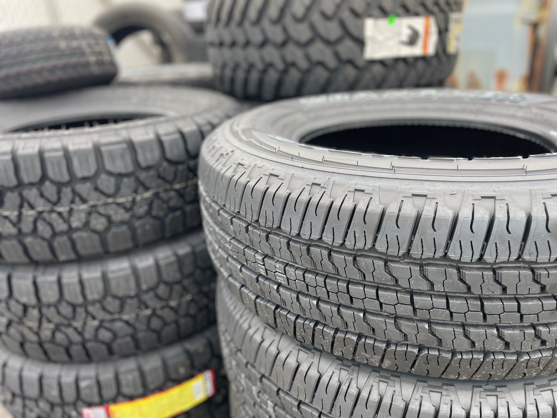 Southampton Towing Courtland VA new tires for sale sstacked