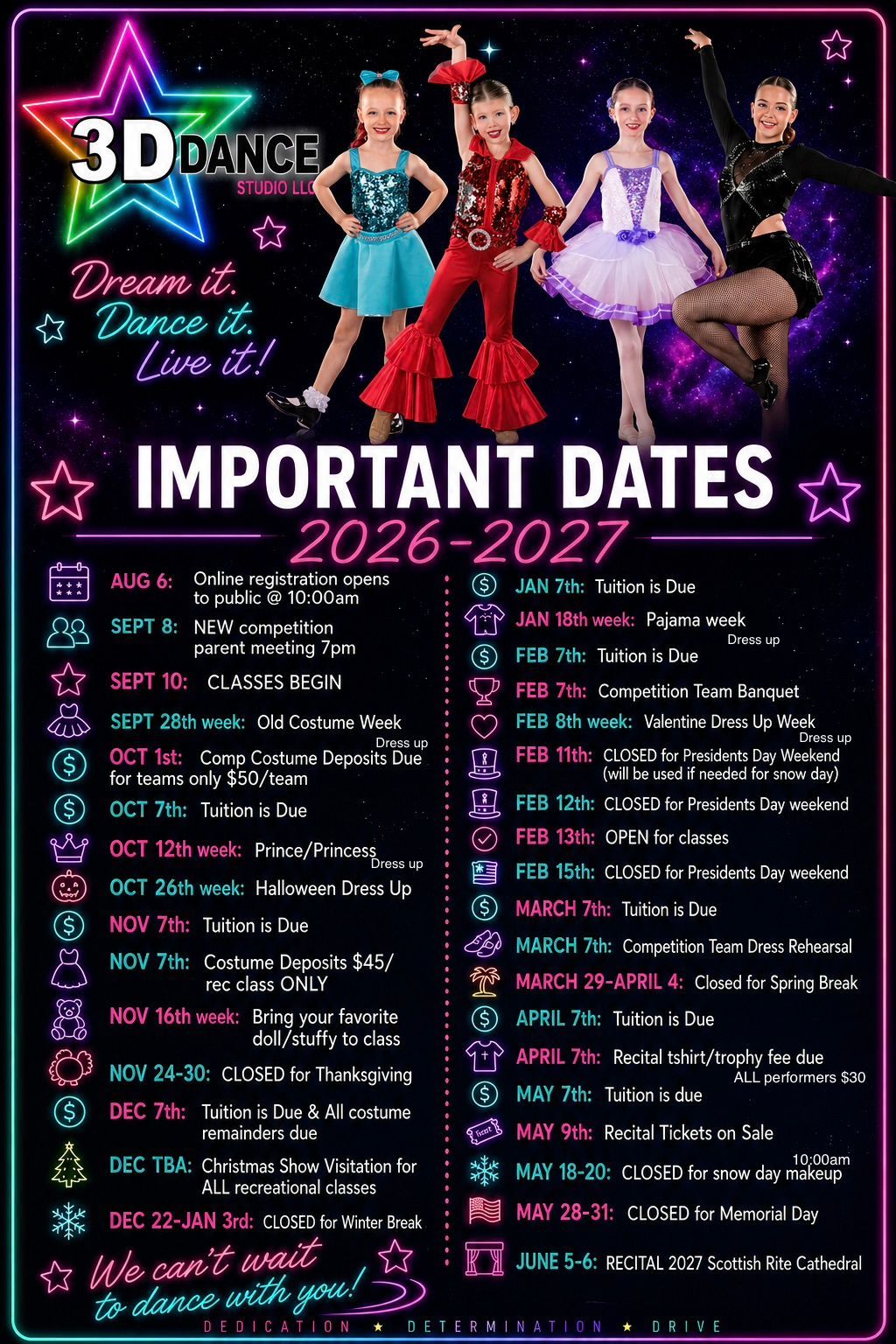 Important Dates 2026-2027