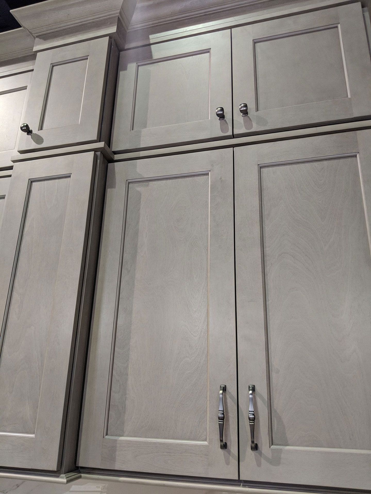 gray kitchen cabinet