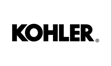 KOHLER logo in bold black sans-serif font, with a registered trademark symbol.