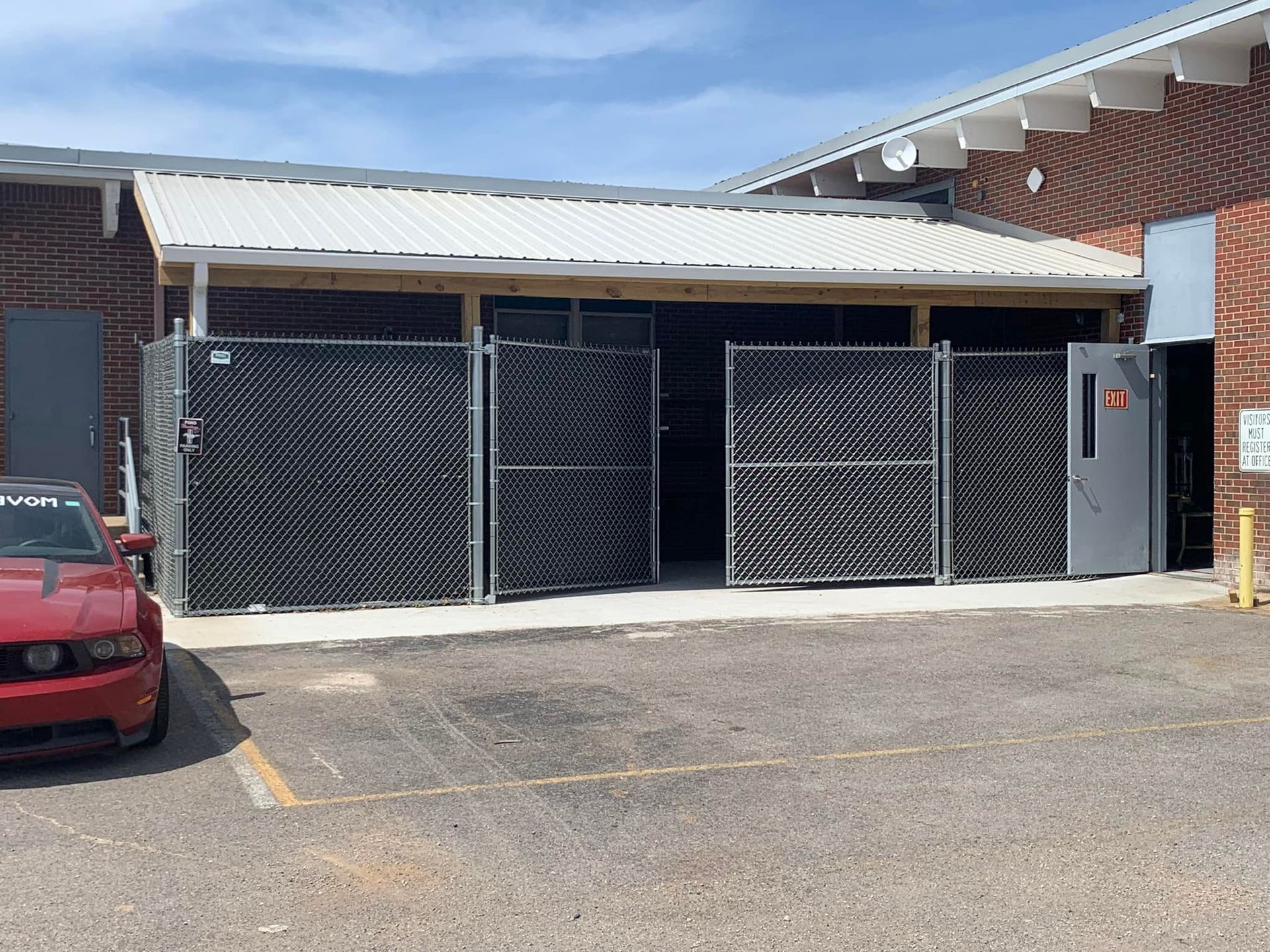 chain link fence and gate