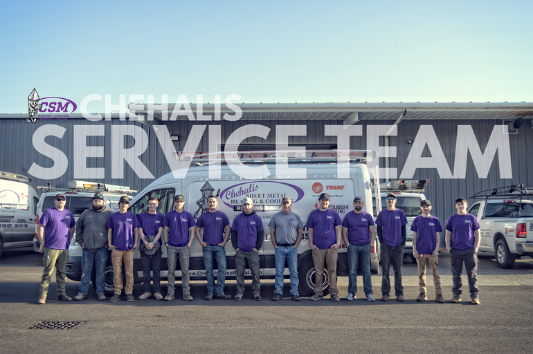 Chehalis Sheet Metal service team