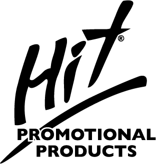 Logo for HIT Promotional Products, featuring the stylized black word 