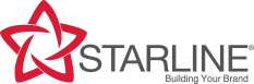 The Starline logo features a red, stylized five-pointed star next to the dark grey text 