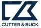The Cutter & Buck brand logo, featuring a dark blue geometric icon above the text 