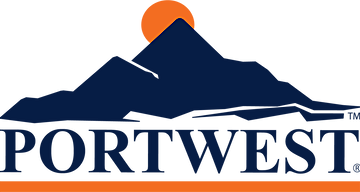 A dark blue mountain logo with an orange sun behind the peak, above the text 