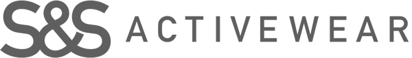 The gray S&S Activewear company logo.