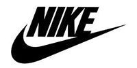The black Nike logo featuring the word 
