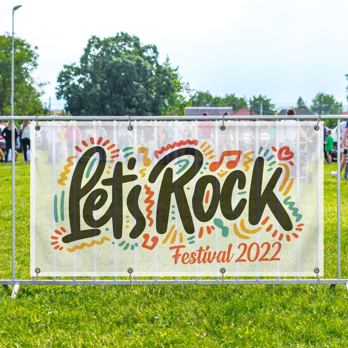 Pet's Rock mesh banner