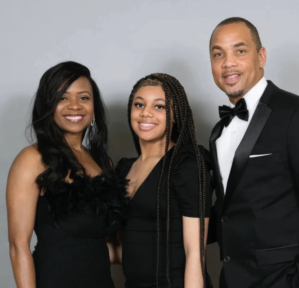 Dr. Kern with her daughter and husband, Arianna and Joe Rowsey.