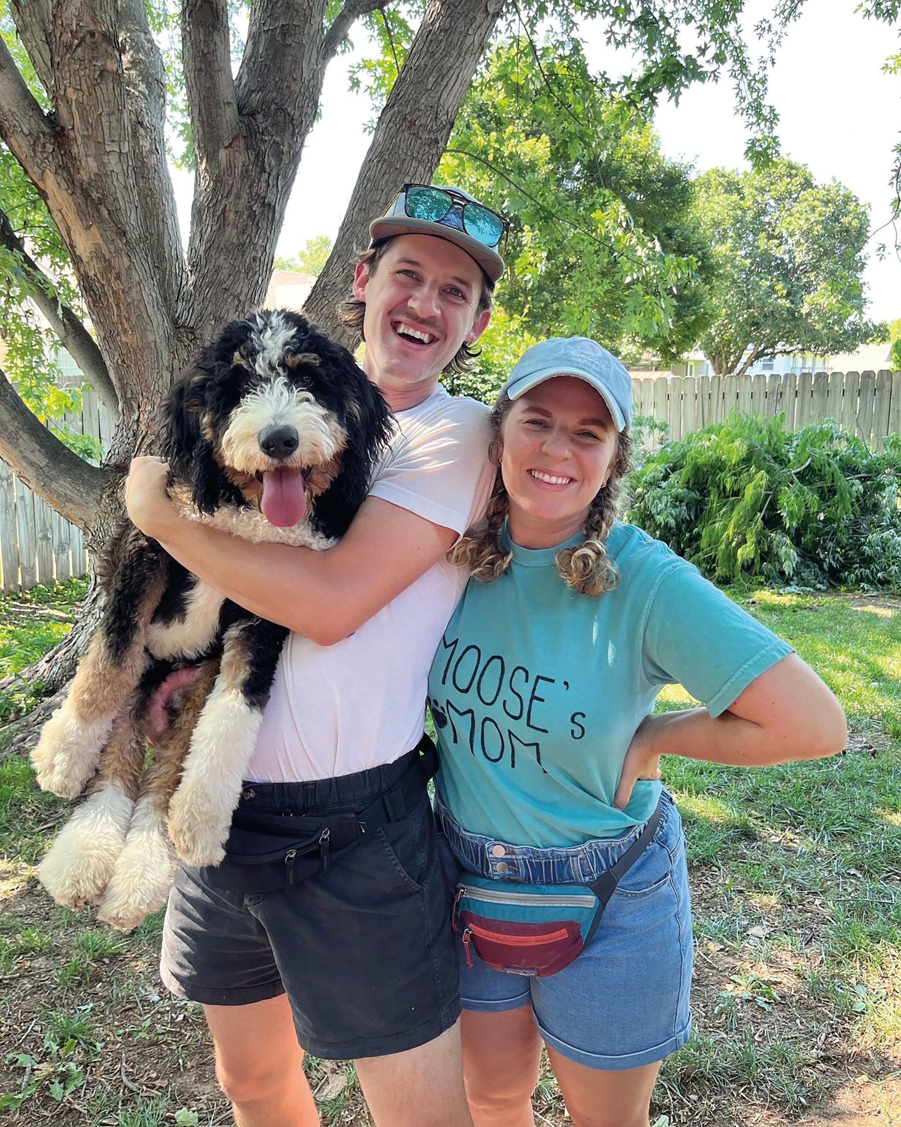 Robby and Kristin Rose With Moose