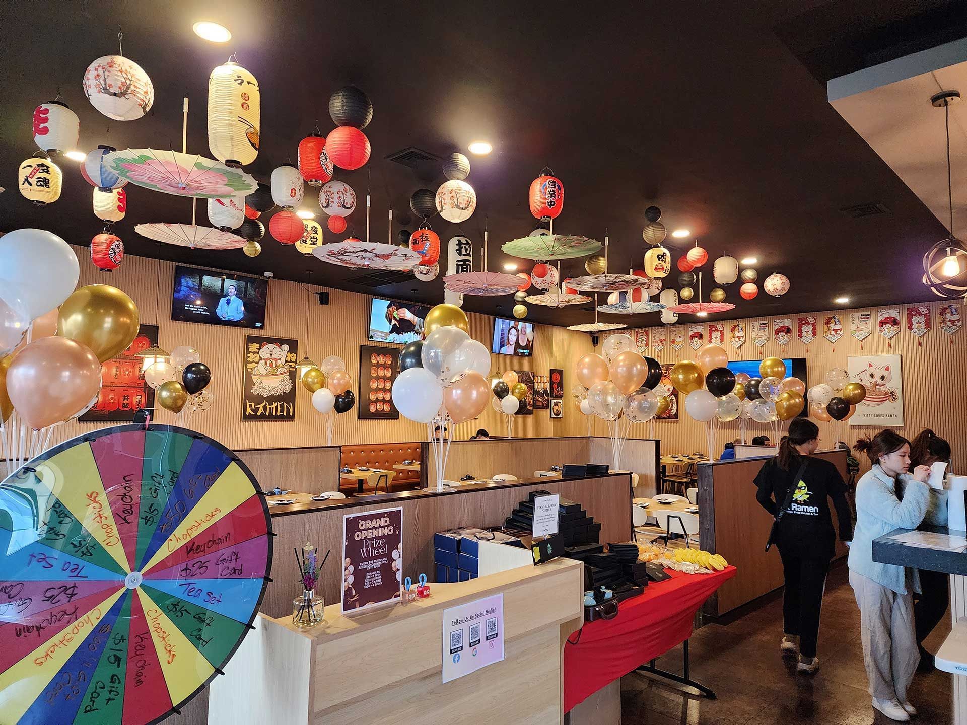 interior of a ramen shop