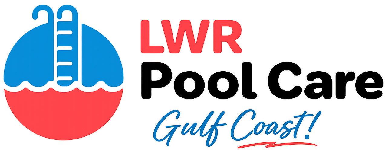 LWR Pool Care Golf Coast Logo