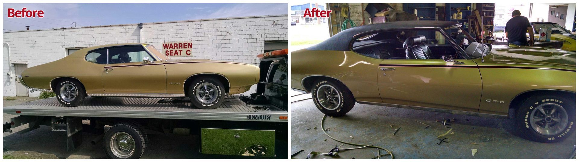 before and after car