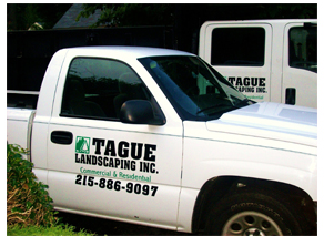 Tague Landscaping Vehicle