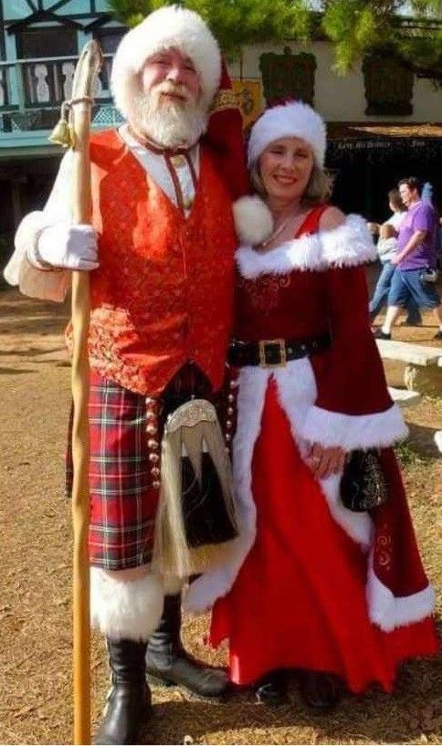 Santa Claus and Mrs. Claus