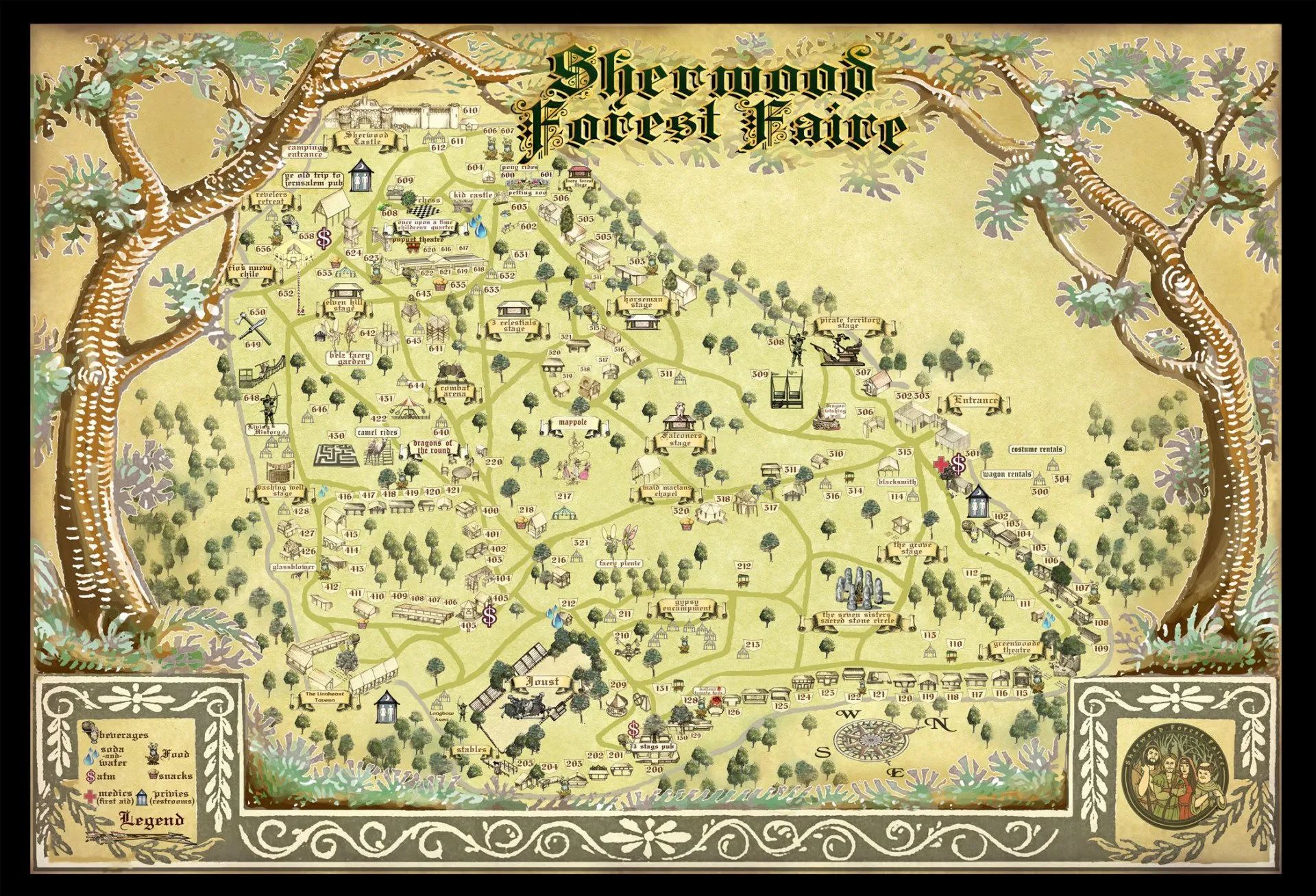 Sherwood Forest Faire Austin Tx Renaissance Medieval Faire Sherwood Map 2023 1920w 