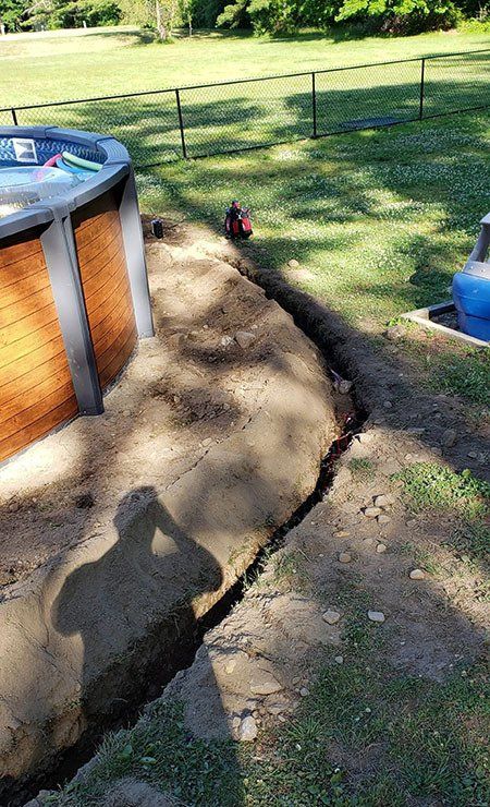 Underground pool wiring