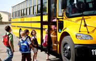 School bus with students