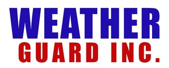 Logo of "WEATHER GUARD INC." in blue and red text.
