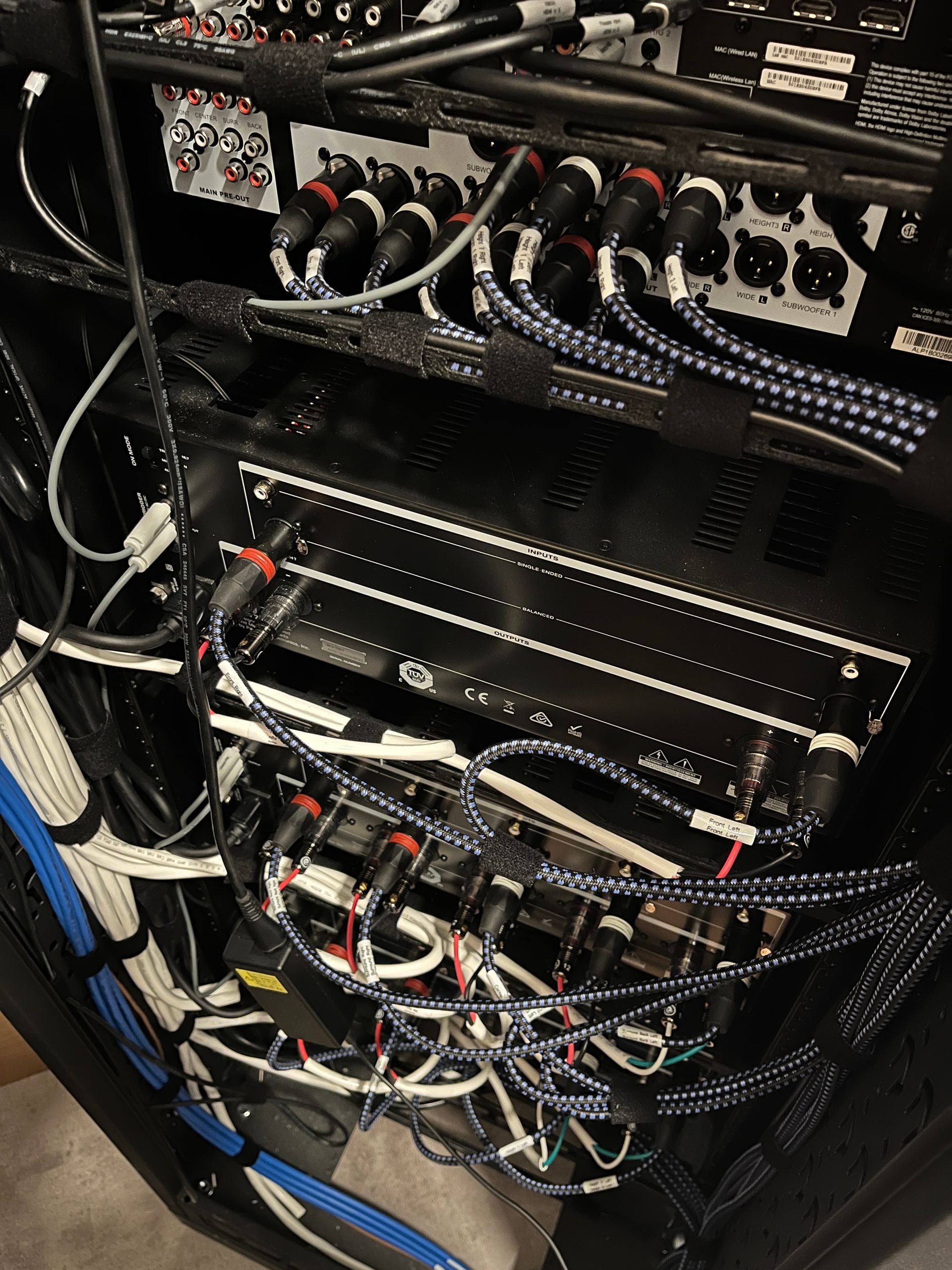 A bunch of wires are connected to a computer