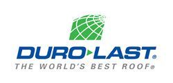 Duro-Last logo: green globe graphic above blue text 