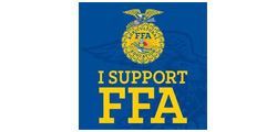 Blue background with FFA logo and the words 