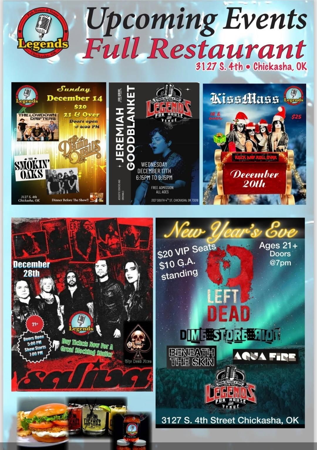 Upcoming events flyer