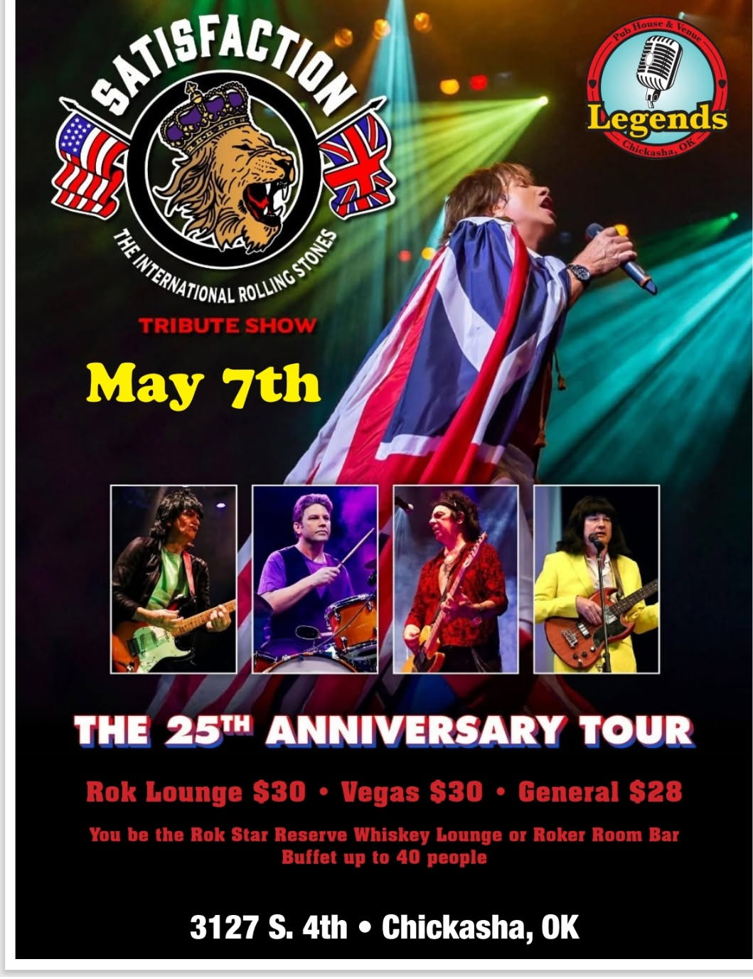 Poster for a Rolling Stones tribute show. 