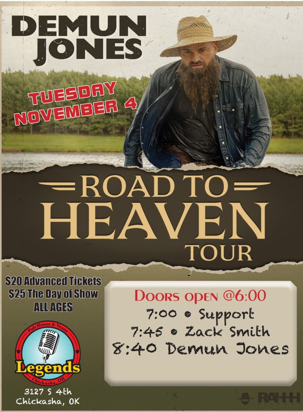 DEMUN JONES - Road To Heaven Tour