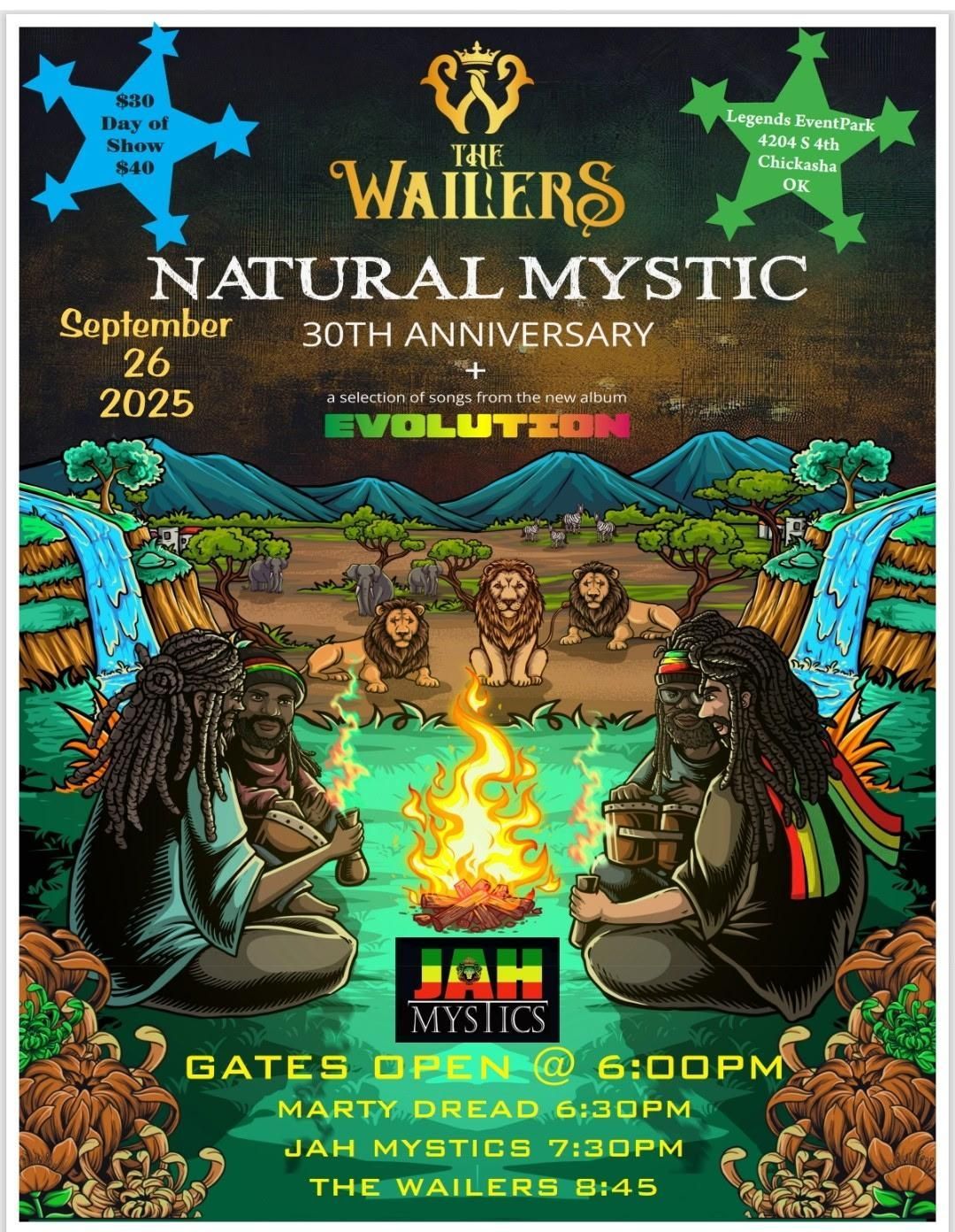 THE WAILERS - Natural Mystic - 30th Anniversary Tour