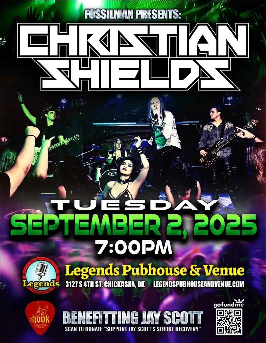 A poster for Christian Shieldz and his cavalry band