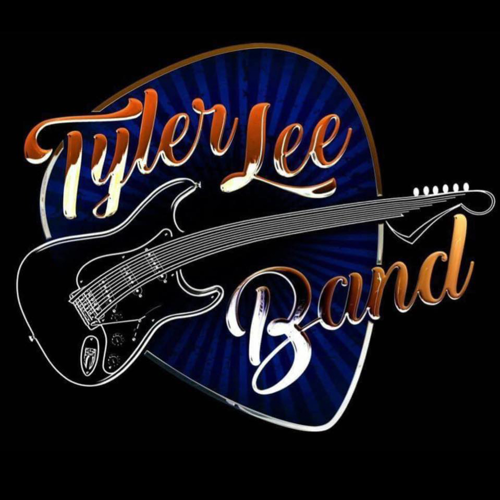 A logo for tyler lee band with a guitar