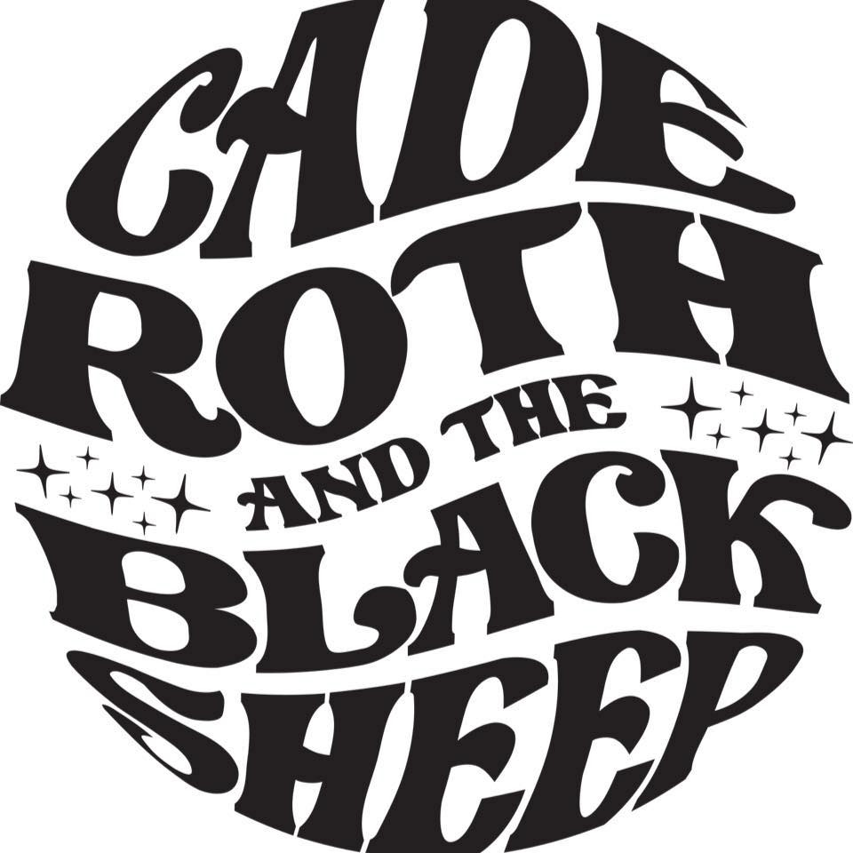 A black and white logo for cade roth and the black sheep