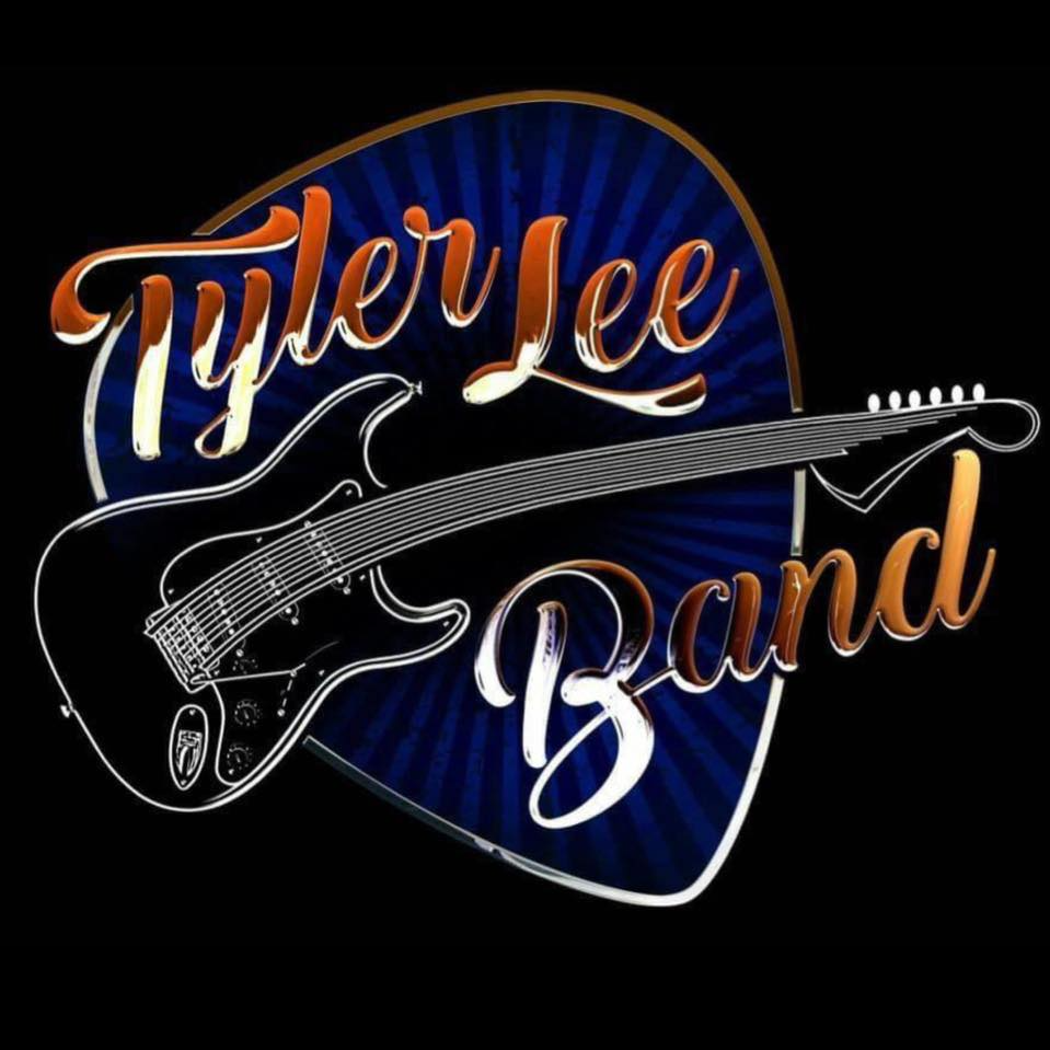 A logo for tyler lee band with a guitar