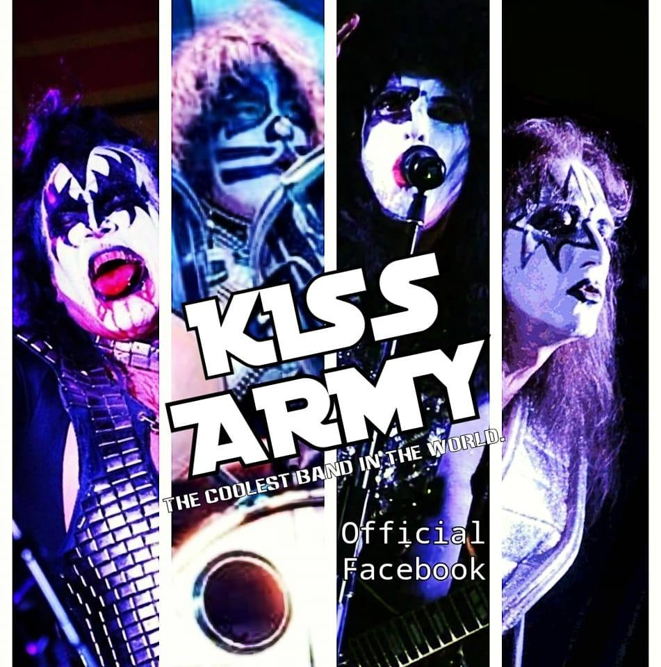 A poster for kiss army which is on facebook