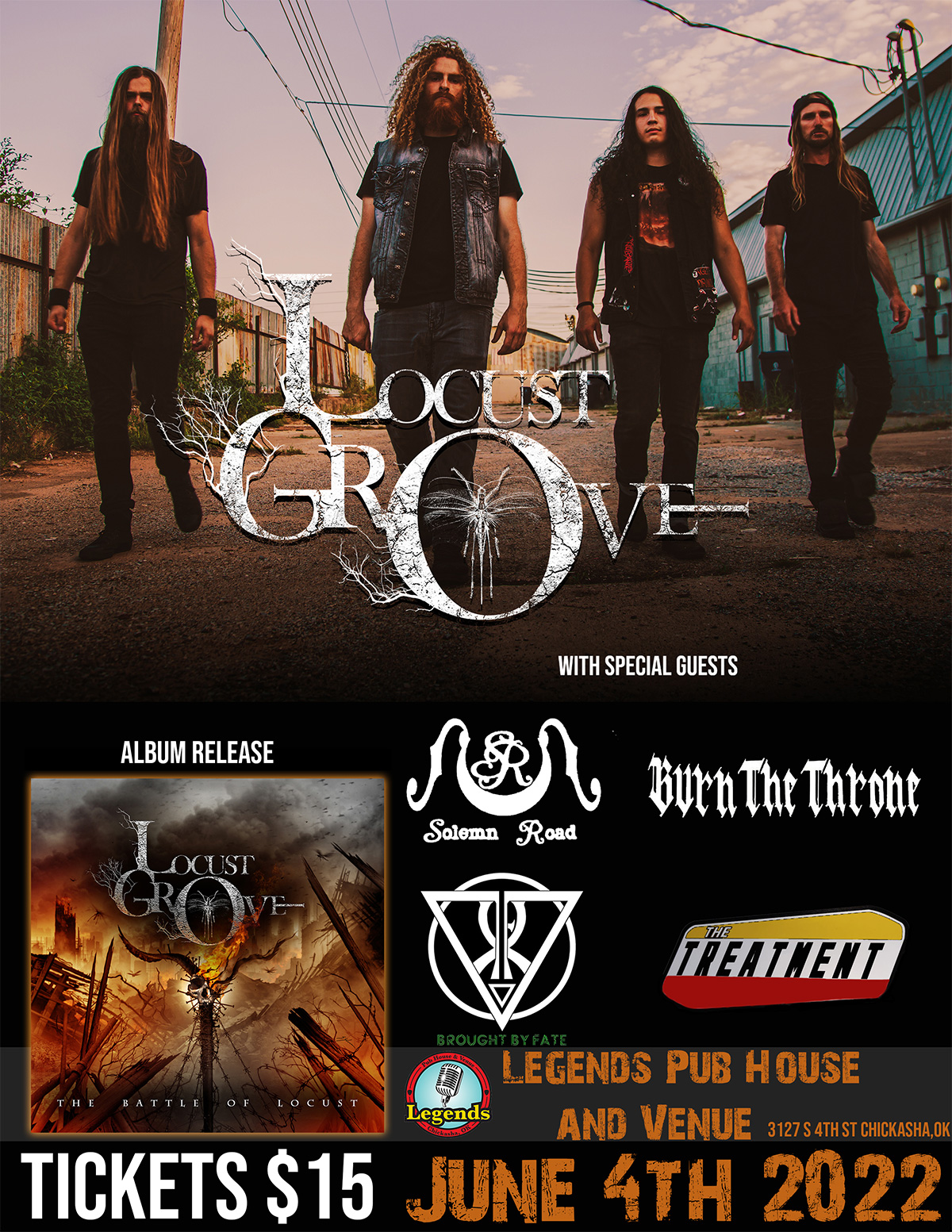 A poster for a band called lost grove