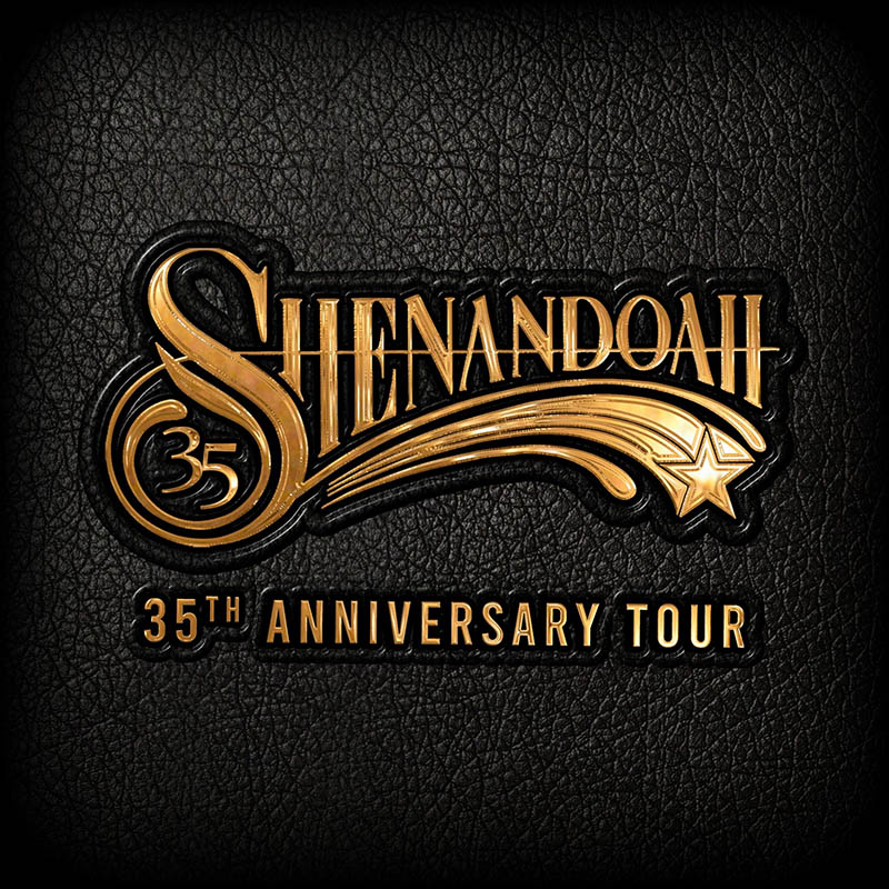 A logo for the shenandoah 35th anniversary tour