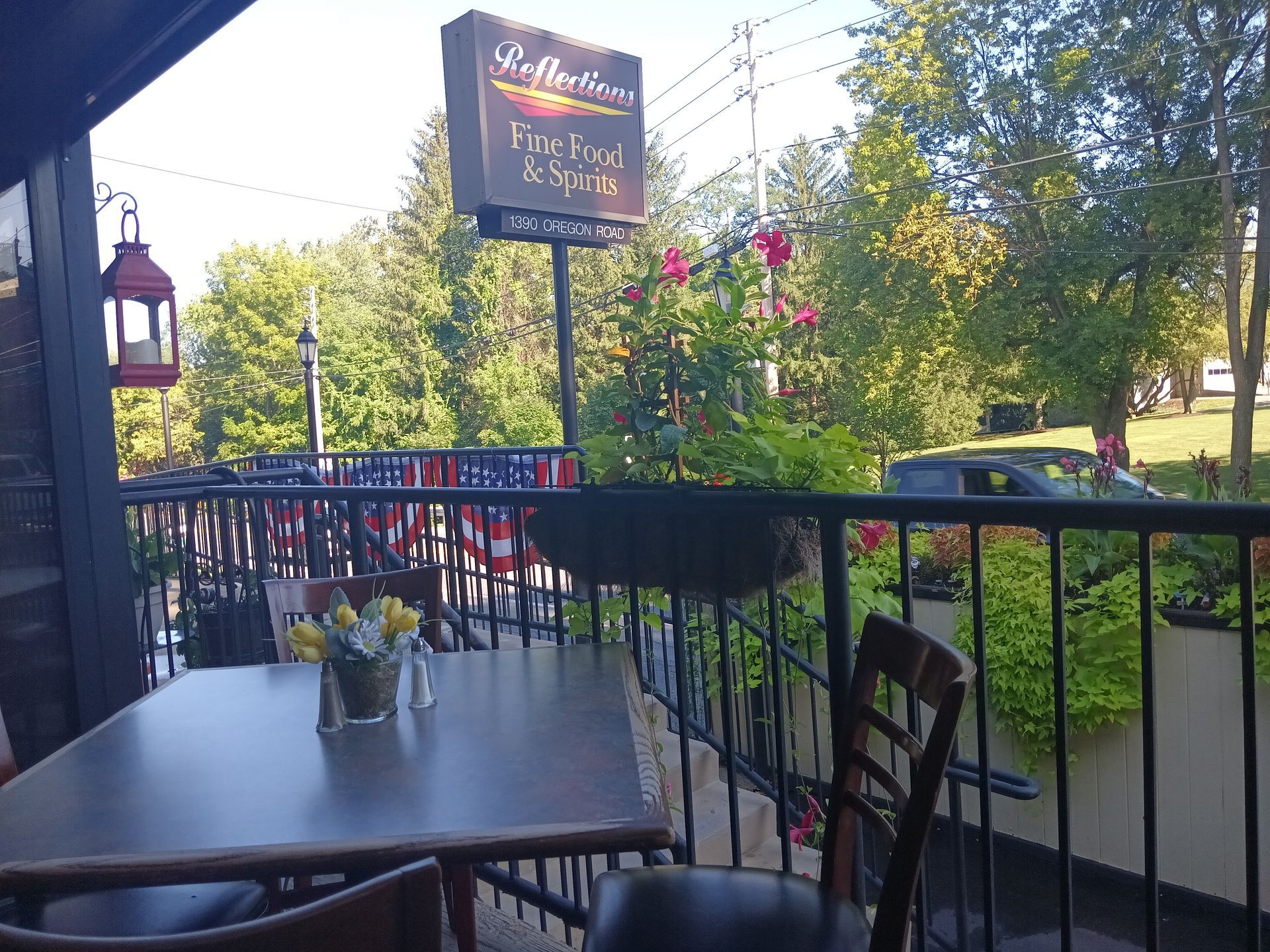 Reflections Restaurant tables