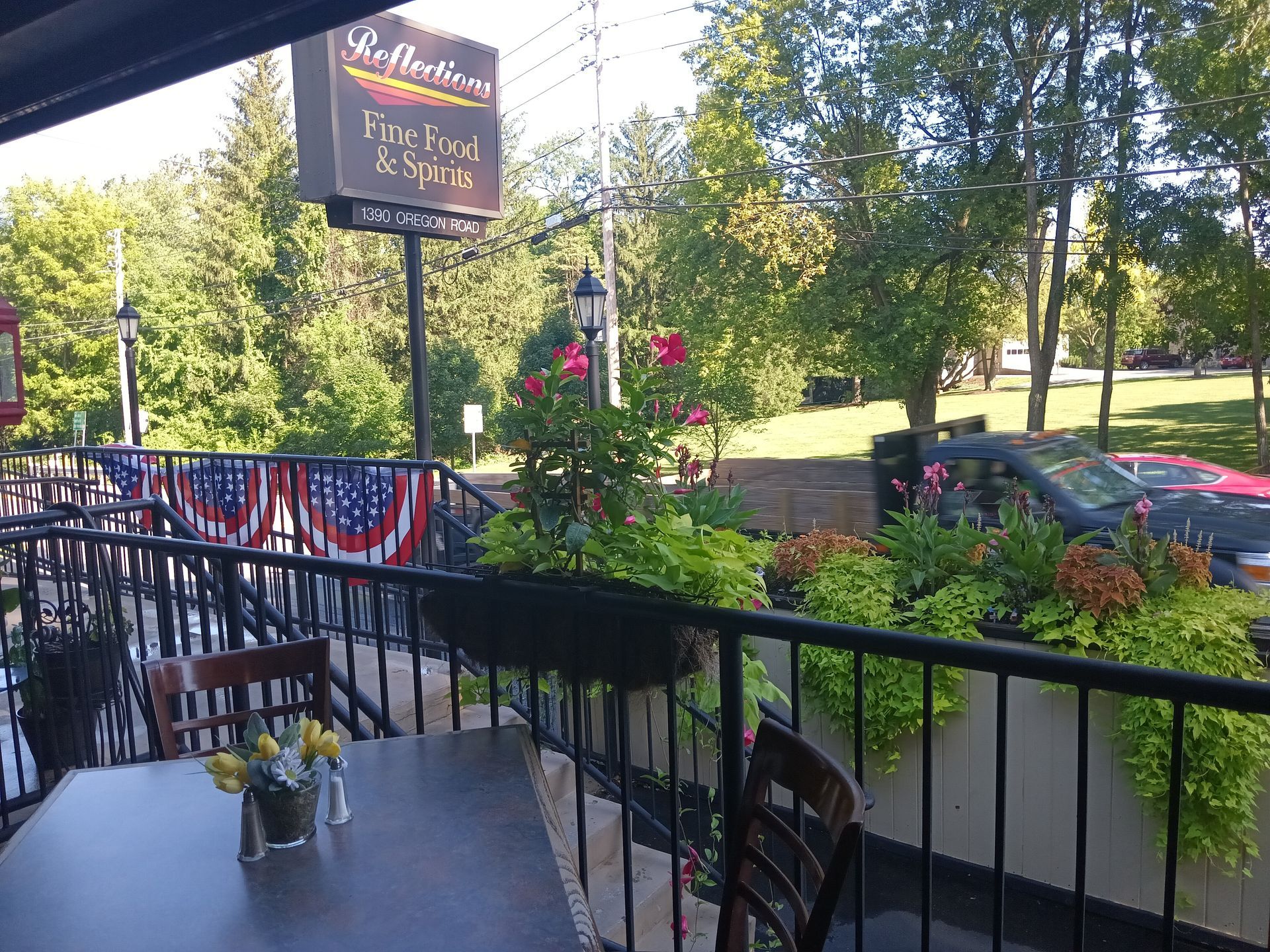 Reflections Restaurant sign