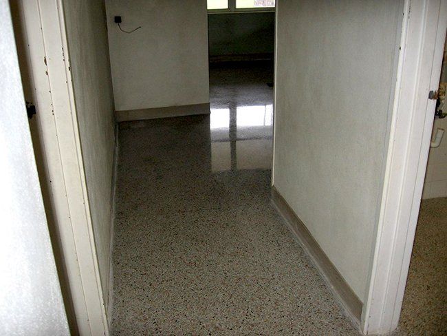 Terrazzo flooring