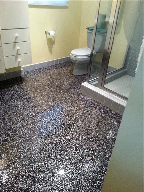 Terrazzo flooring